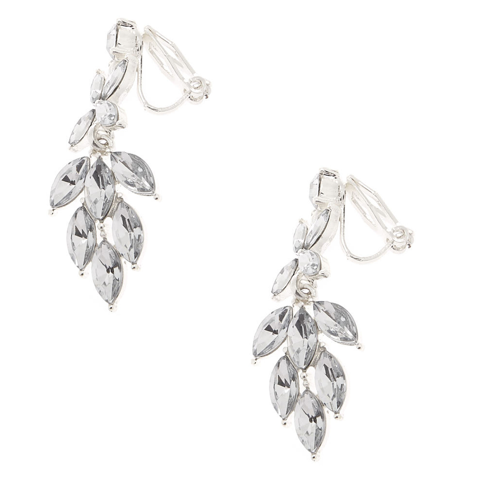 Silver clip on earrings Clearance