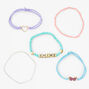 Shine Novelty Beaded Stretch Bracelets - 5 Pack,