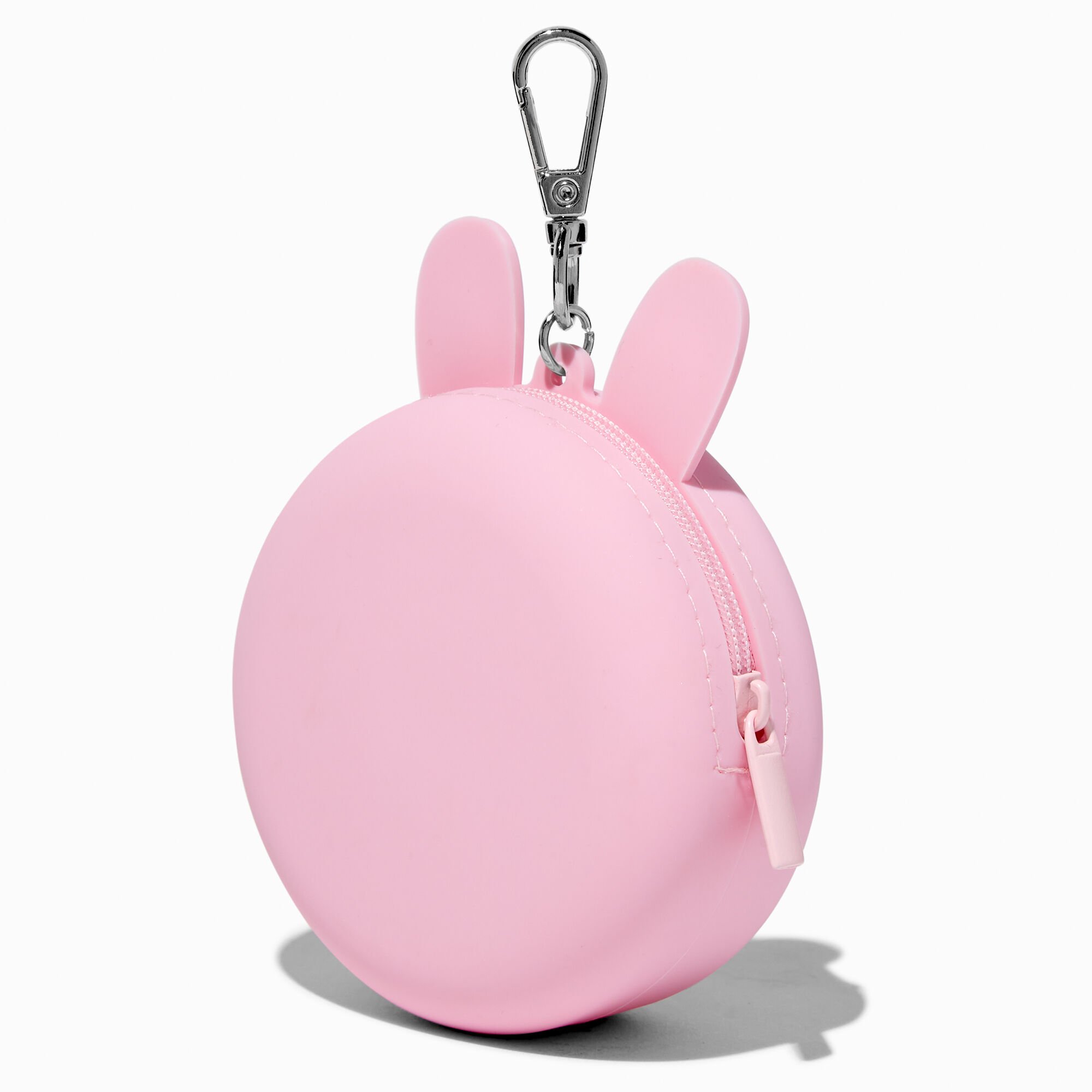 Pink Bunny Sprinkled Donut Mini Mart Jelly Coin Purse Keyring,