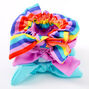 Claire&#39;s Club Small Rainbow Carnival Bow Hair Scrunchies - 3 Pack,
