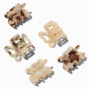 Tortoiseshell Butterfly Hair Claws - 5 Pack,