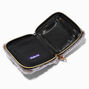 Furry Gray Gold-tone Chain Zip Around Wallet,