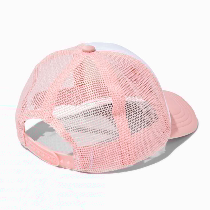 Casquette camionneur &agrave; fleur rose Claire&#39;s&nbsp;Club,