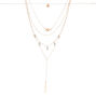 Gold Chic Charm Multi Strand Choker Necklaces - 2 Pack,