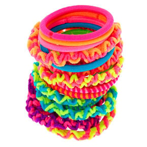 Claire&#39;s Club Neon Braided Hair Bobbles - 18 Pack,