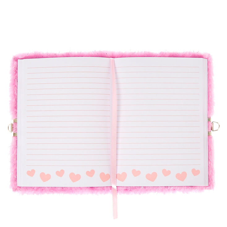 Glitter Pink Soft Unicorn Lock &amp; Key Diary,