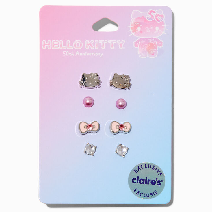 Hello Kitty&reg; 50th Anniversary Claire&#39;s Exclusive Earring Set - 4 Pack,