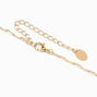 Gold Paperclip Cubic Zirconia Y-Neck Necklace,