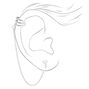 Silver Key Ear Connector Earrings,