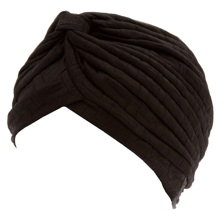 Claire's Bandeau texturé noir style turban