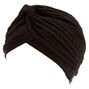 Textured Turban Headwrap - Black,