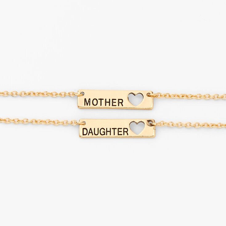 Gold Mother Daughter Bracelets - 2 Pack,