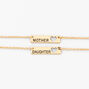 Gold Mother Daughter Bracelets - 2 Pack,