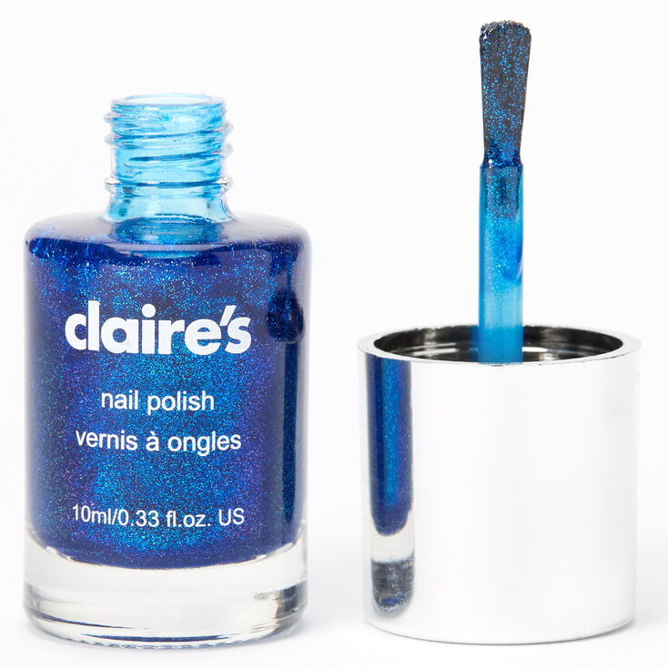 Shimmer Nail Polish - Royal Blue Holo,