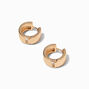 Gold-tone 15MM Wide Clicker Hoop Earrings,