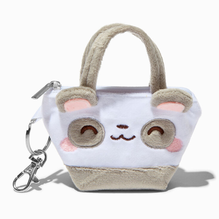 Panda Bear Mini Tote Bag Keychain,