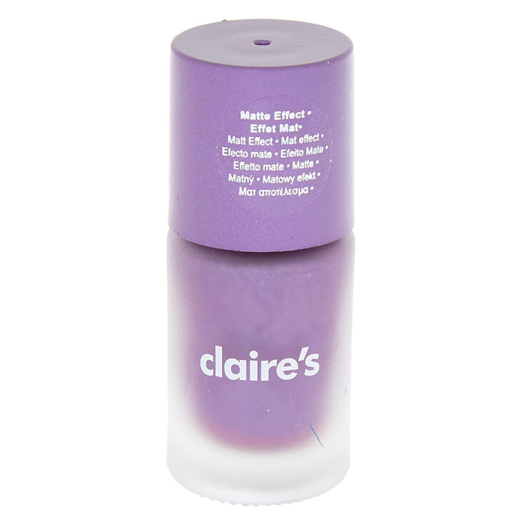 Vernis &agrave; ongles prune mat cosmique,