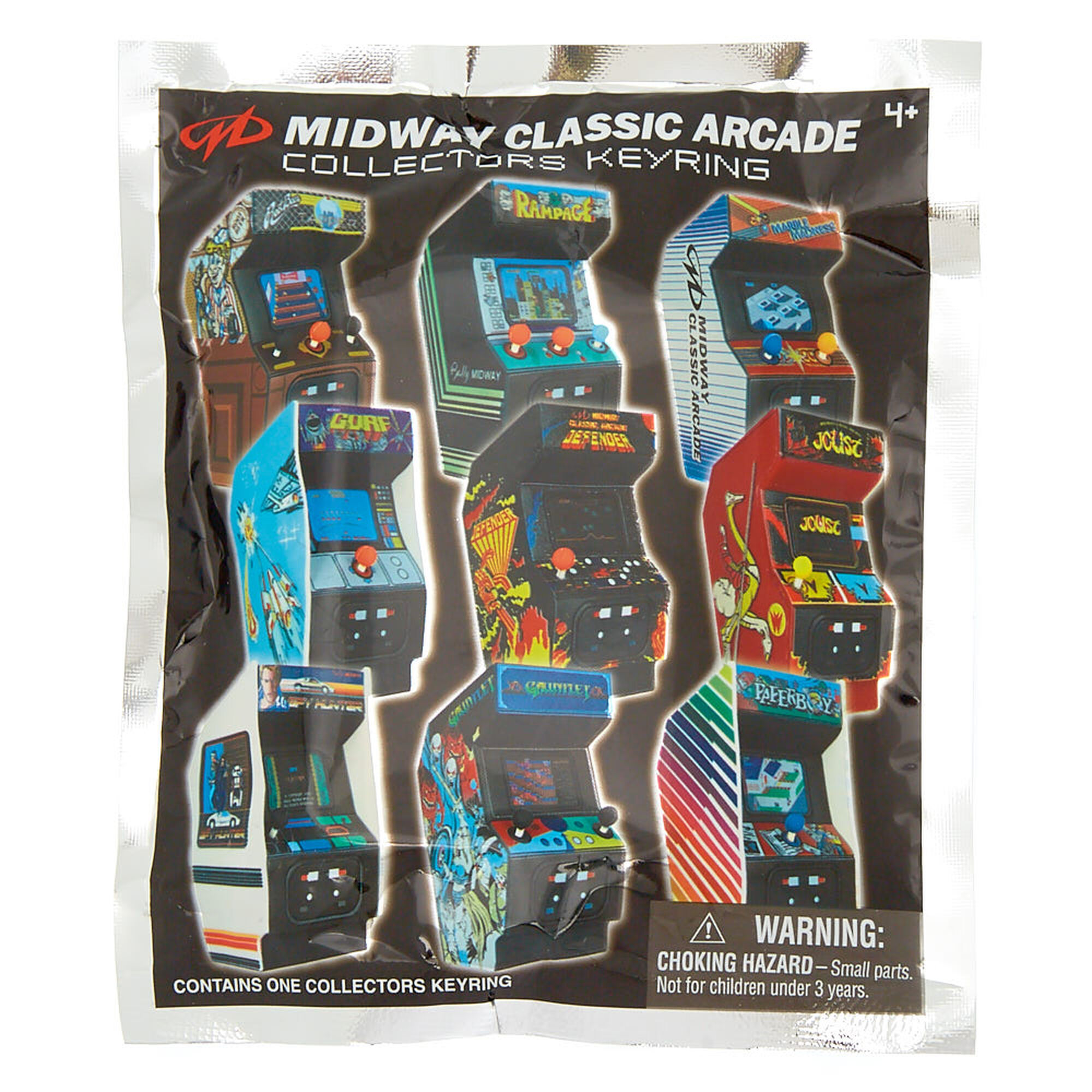 Midway Classic Arcade Collectors Keychain Blind Bag Claire S Us