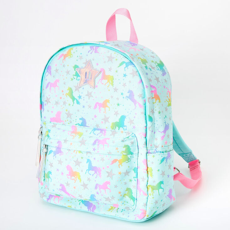 Claire's Club Mint Sparkle Unicorn Duffle Bag