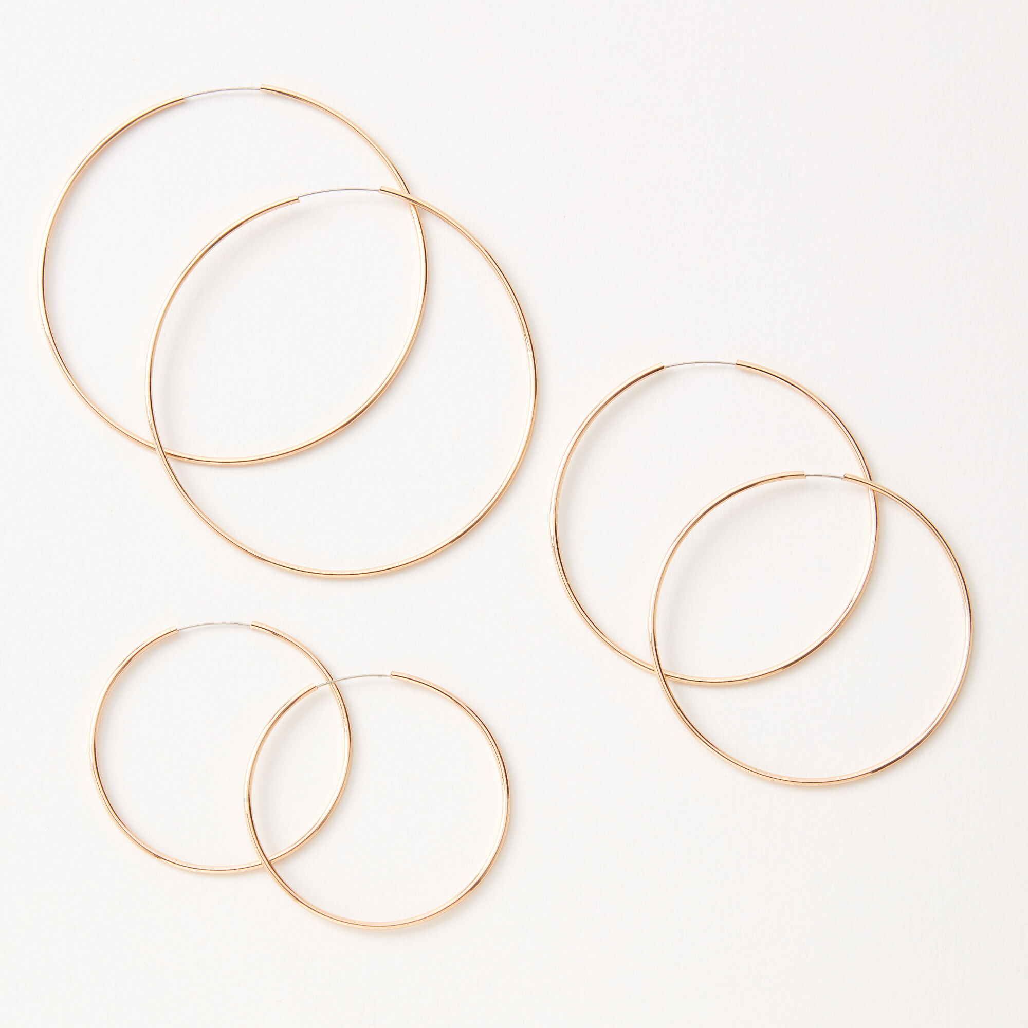 Claire's gold hoops clearance