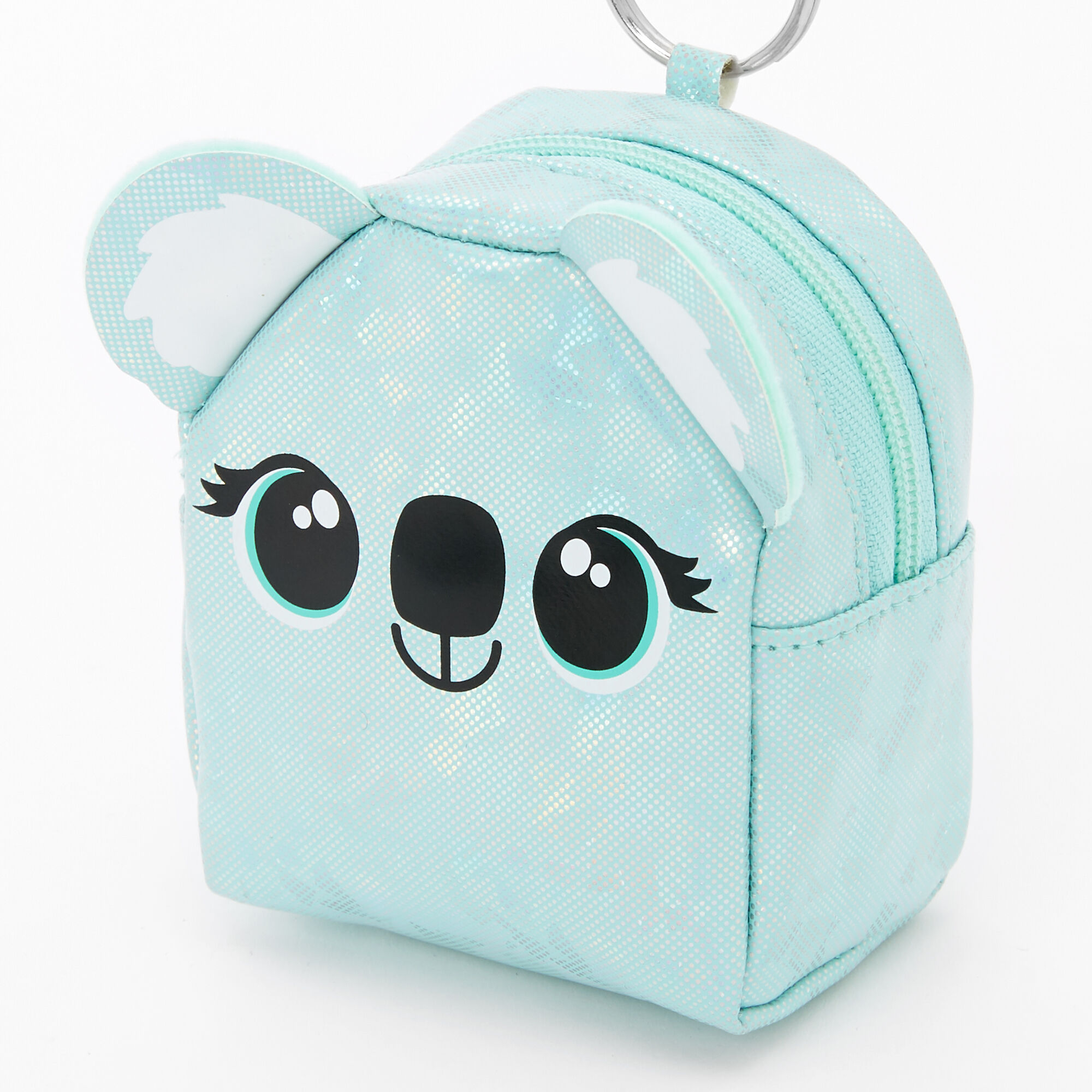 Porte-clés mini sac à dos koala - Bleu clair,