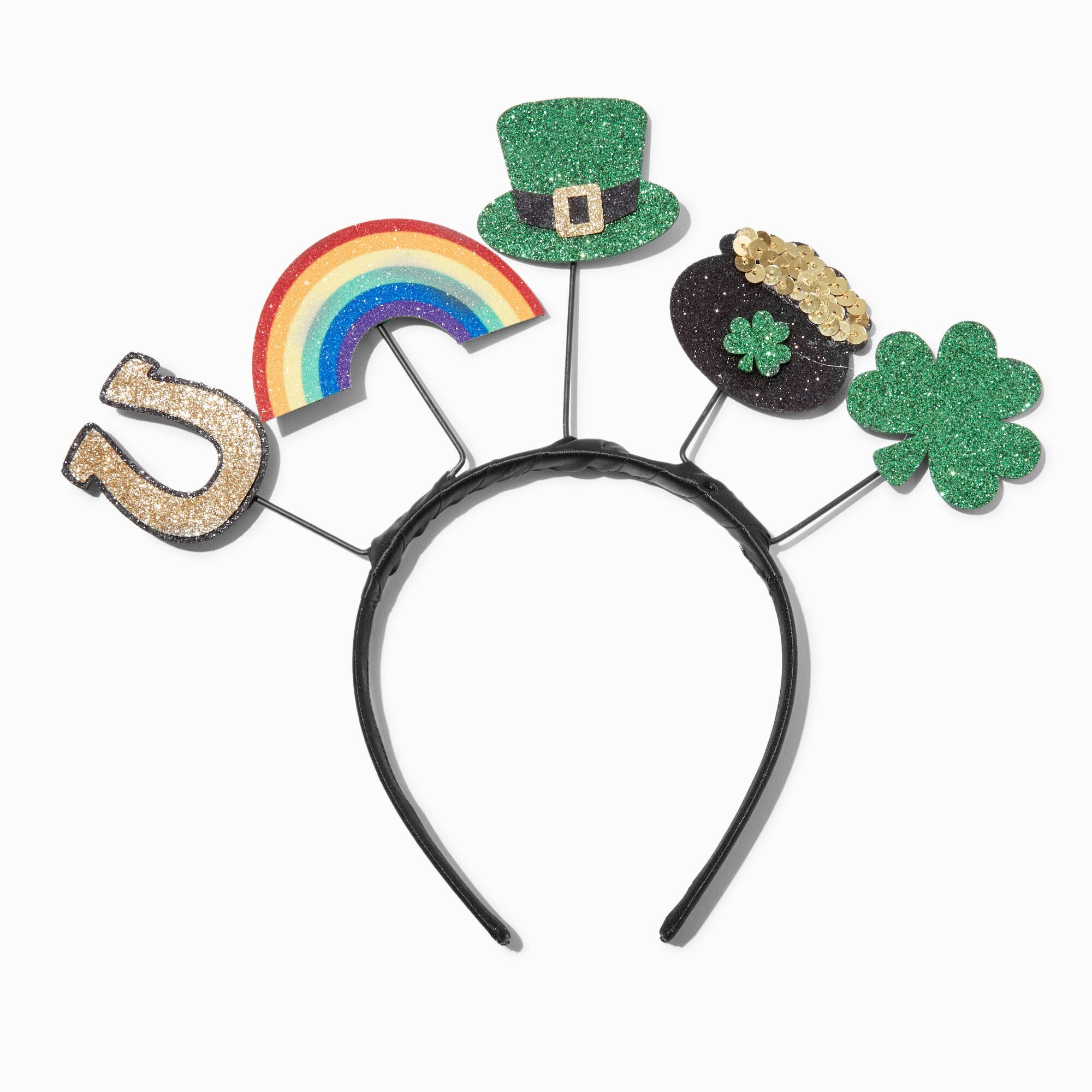 View Claires St Patricks Day Icons Headband information