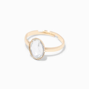 Claire&#39;s Club Pink Acrylic Gold Rings - 5 Pack,