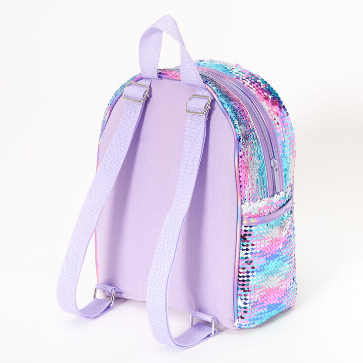 Reversible Sequin Small Backpack Purple Claire's US