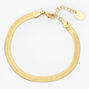18ct Gold Plated Refined Snake Chain Bracelet,