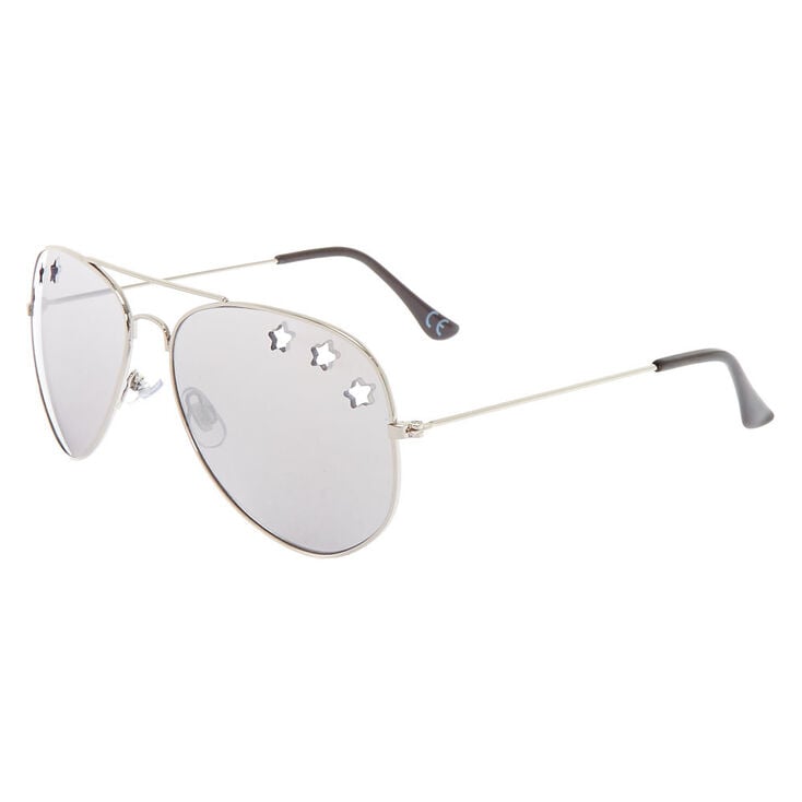 Star Cut Out Aviator Sunglasses,