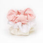 Claire&#39;s Club Neutral Pearl Hair Scrunchies - Pink, 3 Pack,