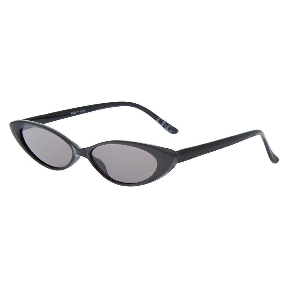 Black slim sale cat eye sunglasses