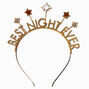 &quot;Best Night Ever&quot; Star Gold-tone Headband,
