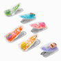 Claire&#39;s Club Pastel Glitter Critter Shaker Snap Hair Clips - 6 Pack,