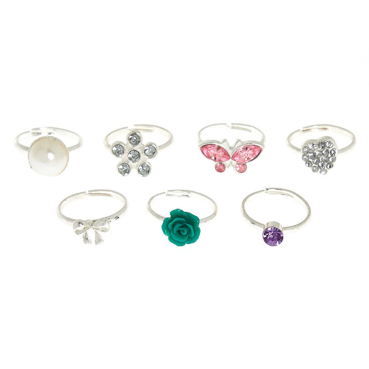 Claire's Club Ring Set - 7 Pack | Claire's