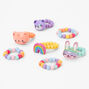 Claire&#39;s Club Glitter Critter Beaded Stretch Rings - 7 Pack,