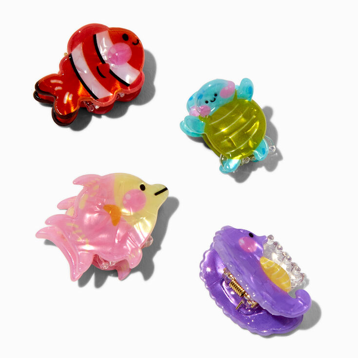 Pinces &agrave; cheveux vie aquatique Claire&#39;s Club - Lot de 4,