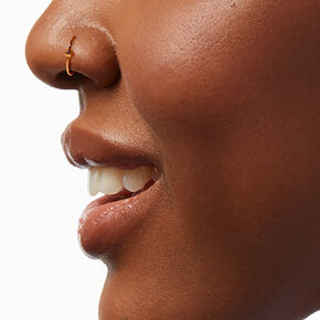 22G Mixed Metal Sterling Silver Nose Studs &amp; Hoop - 12 Pack,