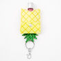 Pineapple Hand Sanitizer Pouch Keychain - Yellow,