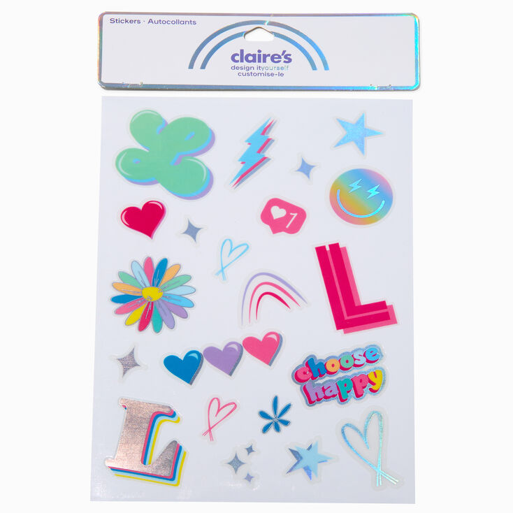 DIY &#39;L&#39; Initial Stickers,