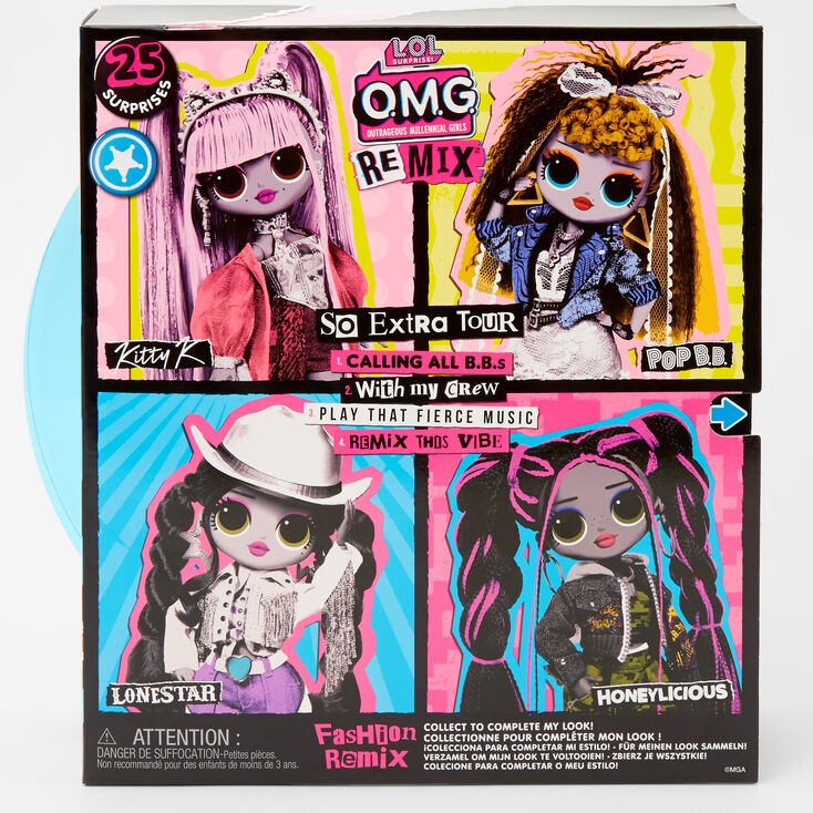 L O L Surprise O M G Remix Styles May Vary Claire S Us I'm with my crew, we ride we remix this vibe we rule the world, that's right we're lol surprise. l o l surprise o m g remix styles may vary