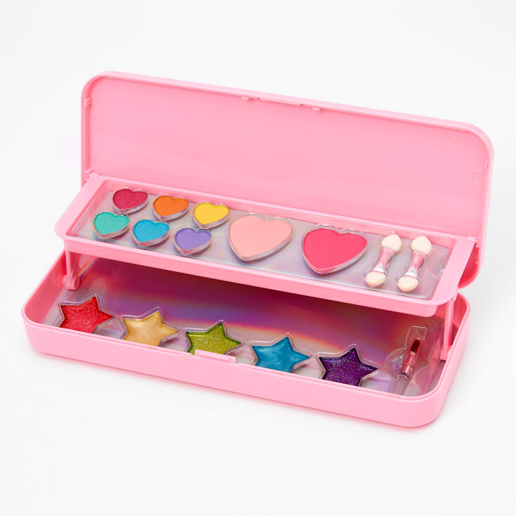 Rhinestone Hearts Bling Makeup Case,