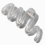 Silver Glittter Zig Zag Hair Claw,