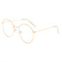 Round Clear Lens Frames - Gold,