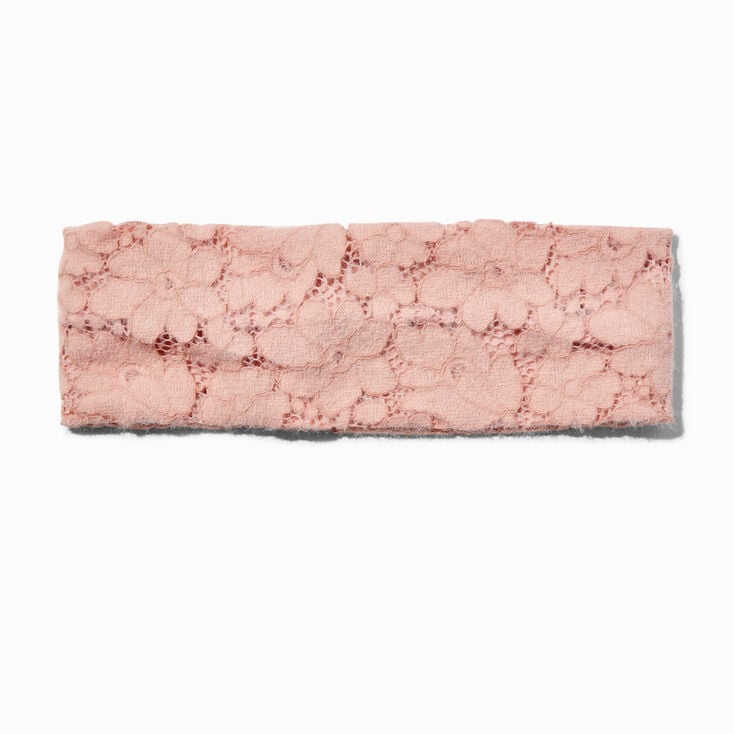 Blush Pink Lace Headwrap,