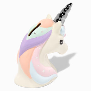 Claire&#39;s Club Sparkle Unicorn Ceramic Bank,