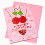 Birthday Card &amp; Best Friends Glitter Heart Pendant Necklace Set - 3 Pack,
