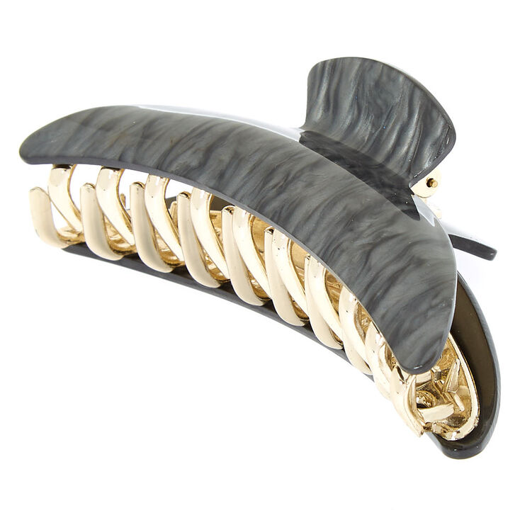 Chrome Haze Hair Claw - Grey,