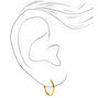 18kt Gold Plated Graduated Hoop Earrings - 2 Pack,