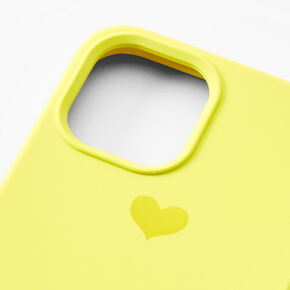 Neon Yellow Heart Phone Case - Fits iPhone&reg; 12 Pro Max,